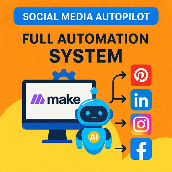 Done-for-You Social Media Automation Kit (Make.com + GPT + Guidebook)